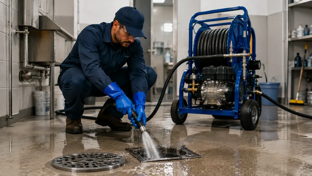 Floor Drain Hydro Jet Cleaning in Montrose