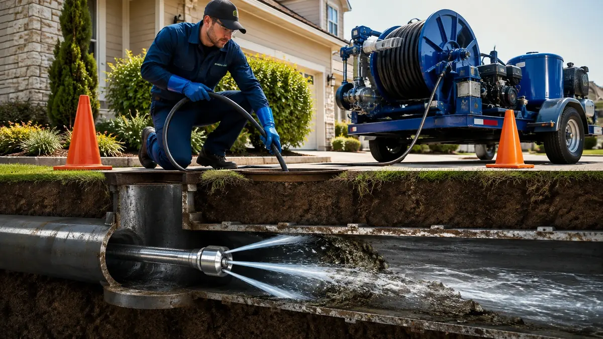 Main Sewer Line Hydro Jet Cleaning in Montrose