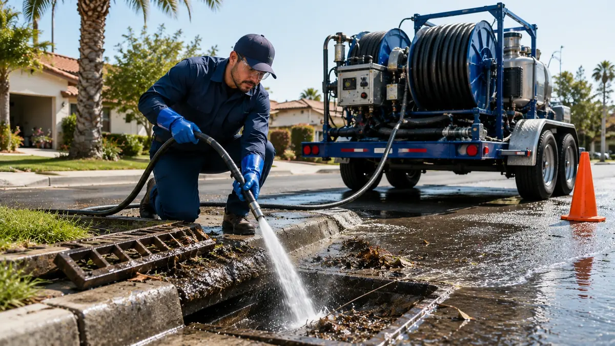Storm Drain Hydro Jet Cleaning in Montrose