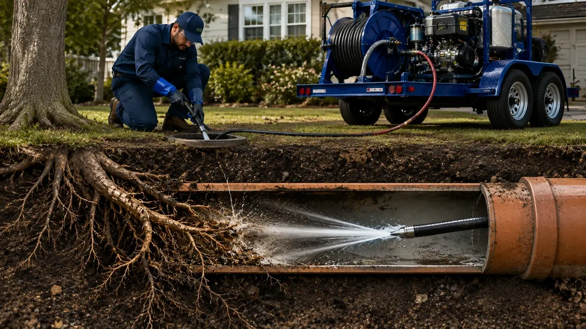 Tree Root Removal with Hydro Jetting in Montrose